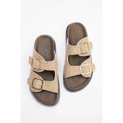 Trendyol Shoes ženske papuče Takss26Te00001, bež Slike