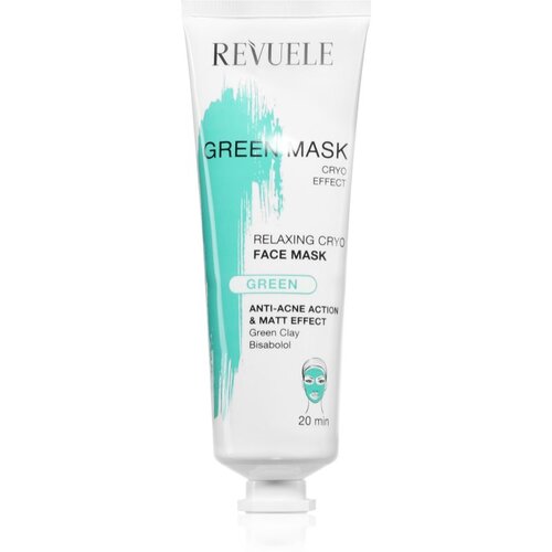 Revuele Green Mask Cryo Effect matirajuća maska za čišćenje za nepravilnosti na koži lica 80 ml Cijene