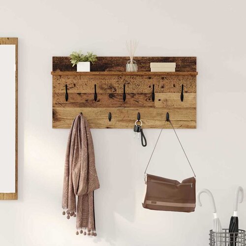  Vješalica za kapute na zidu Zidne Staro drvo 80 x 40 x 12 cm Cene