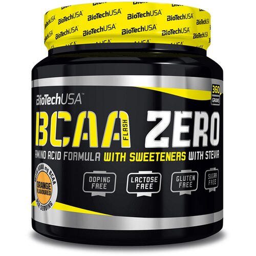BioTech USA BCAA Zero Flash Amino kiseline u prahu sa ukusom narandže, 360g Cene