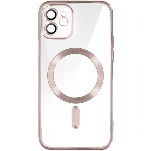 AVIZAR MagSafe ovitek za iPhone 12 Silikonska za&amp;scaron;cita kamere Outline Chrome Roza, (20575222) Slike