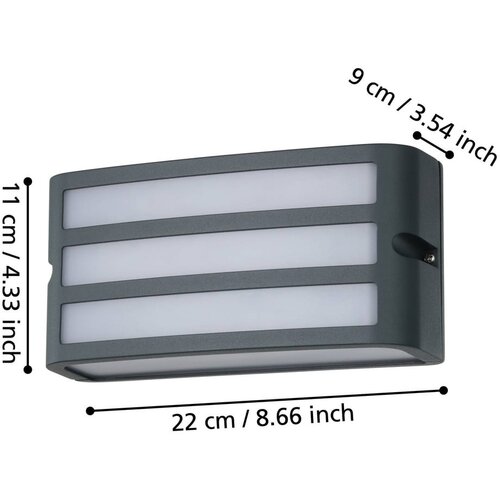 Eglo Stenska zunanja svetilka (višina 11 cm) CAMARDA – Cene