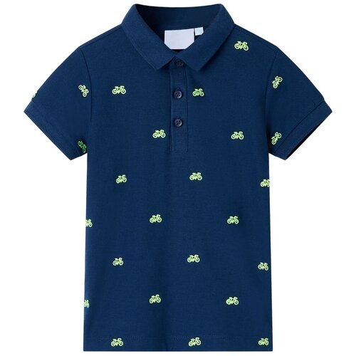 VidaXL Dječja polo majica modra 128 Slike