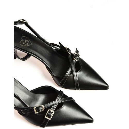 Fox Shoes S654071909 Black Short Heel Women's Shoes Slike