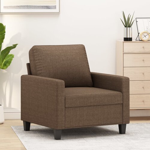  The Living Store Fotelj rjav 60 cm blago - Fotelj, (21449167) Cene