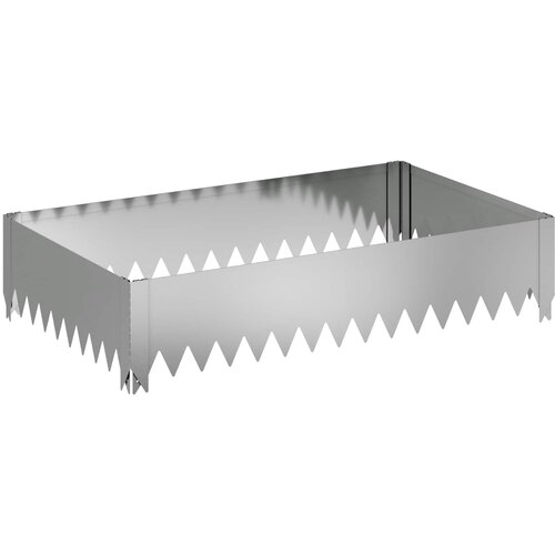 vidaXL Robovi trave 100 x 60 x 20 cm Jeklo Srebrna, (5000301467) Cene