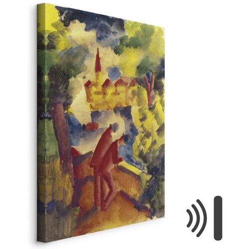  Slika - August Macke &ndash; Men on the Road by the Lake 20x30 Akustična Cijene
