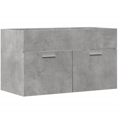 Maison Chic Kopalniška omarica za umivalnik - Umivalniška omarica betonsko siva 90x38,5x46 cm inženirski les, (21758888) Cene