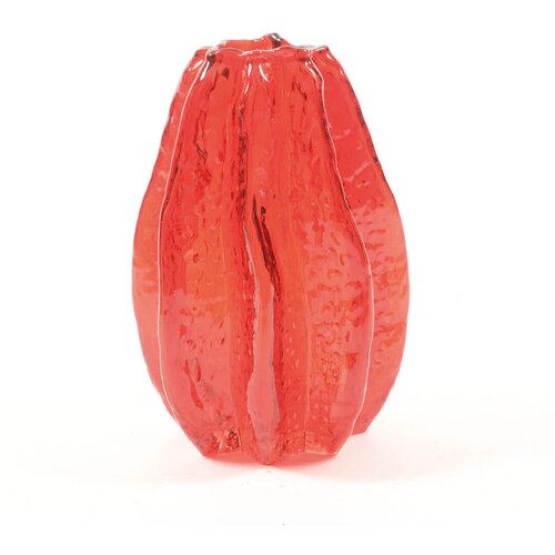 Mhome Vaza 14xh21cm / rdeča / steklo, (5000199661) Cene