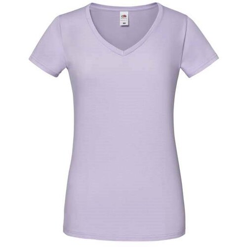 Fruit Of The Loom Lavender Women&amp;#039;s T-shirt Iconic Vneck Slike