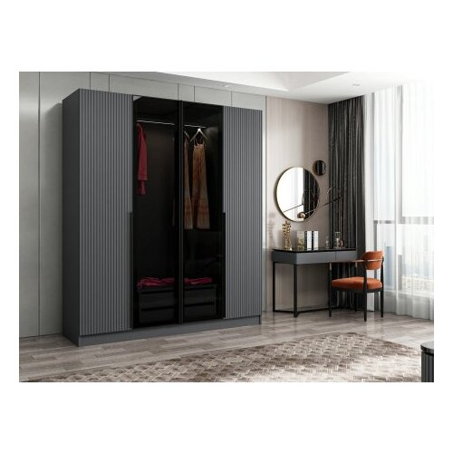 Woody Fashion Ormar Kale Plus 180x210x52cm Sivi Slike