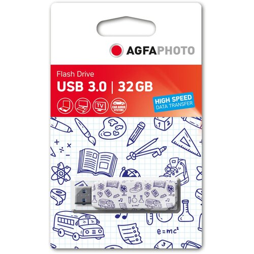 Agfaphoto USB 3.2 Gen 1 32GB Motiv Schule Slike