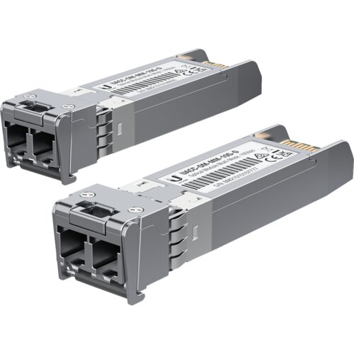 Ubiquiti multimodni optički modul 10 GB, paket od 2, sivi Slike