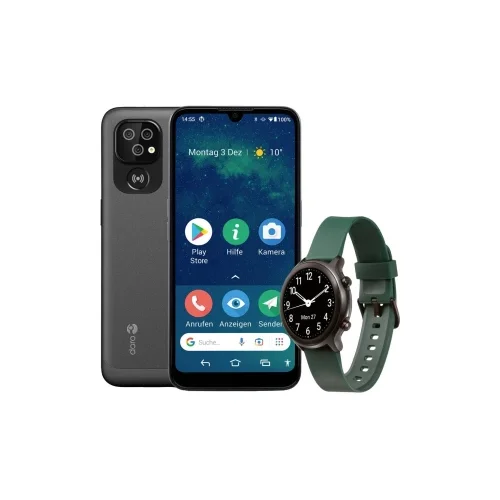 Doro 8100 + Watch senior pametni telefon 32 GB 15.5 cm (6.1 palac) zelena Android™ 11