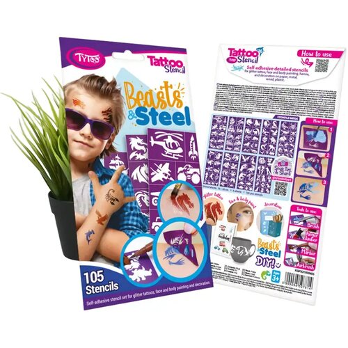 TyToo beasts &amp, steel set &scaron;ablona za tetovaže s glitterom Cijene