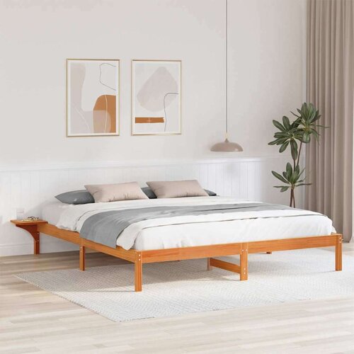  Konstrukcija postelje Voskast rjav 180 x 200 cm, (5000127870) Cene