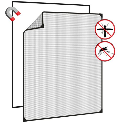  Magnetski prozorski zaslon protiv insekata antracit 100x120 cm Slike