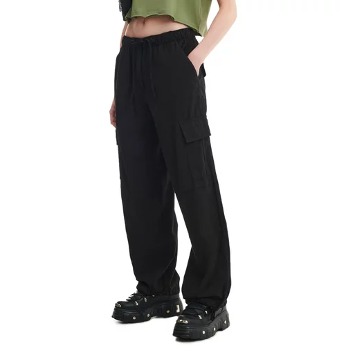 Cropp ženske hlače sa širokim nogavicama - Crna  2982W-99X