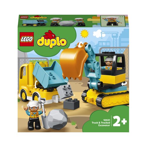 Lego kocke Duplo 10931 Tovornjak in bager na gosenicah Slike