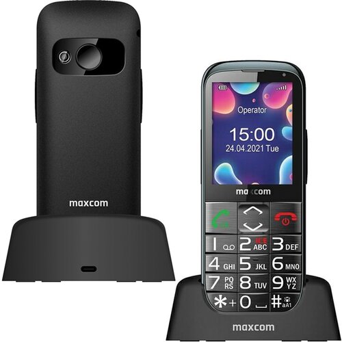 MaxCom GSM MOBILNI TELEFON MM724 BLACK/BLACK ZA STAREJŠE, VELIKE GUMBKE, (22086677) Cene