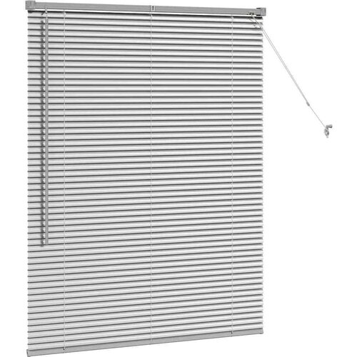  Zavjesa za prozor sa zavjesama Srebrna 105 x 130 cm Aluminij Slike