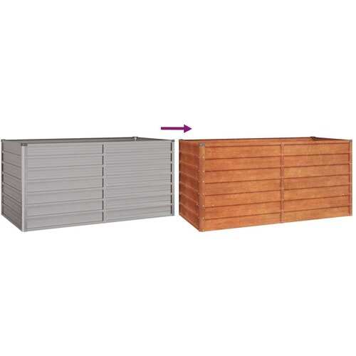 VidaXL Povi&amp;scaron;ena vrtna gredica boja hrđe 160 x 80 x 77 cm čelik COR-TEN Slike
