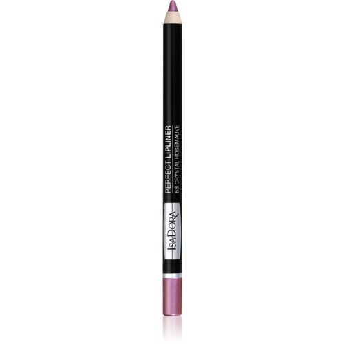 IsaDora Perfect Lipliner črtalo za ustnice odtenek 68 Crystal Rosemauve 1.2 g Cene