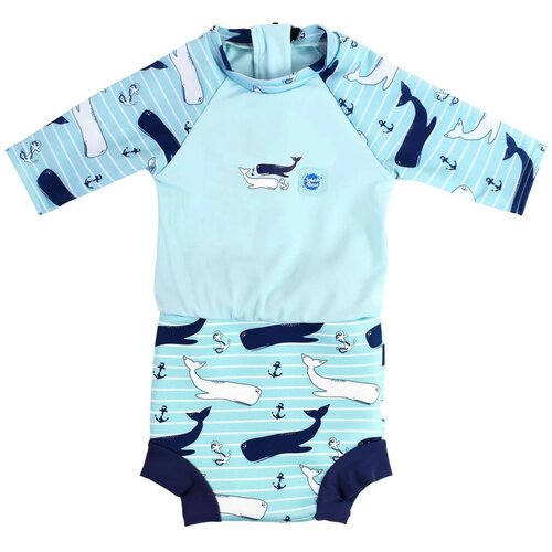 Splash About Kopalke Happy Nappy UV kombinezon 3/4 rokavi Velryby L (6&ndash;14 mesecev) Cene