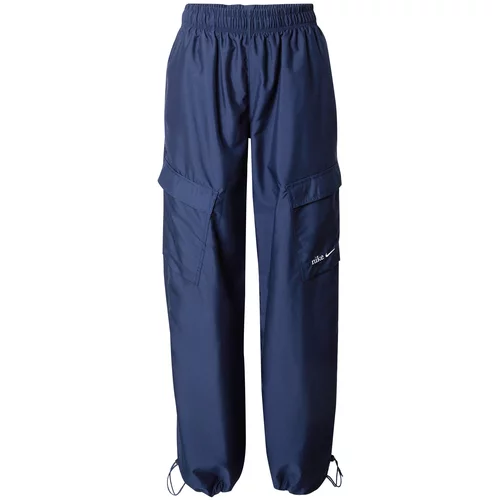 Nike Sportswear Cargo hlače mornarsko plava / bijela