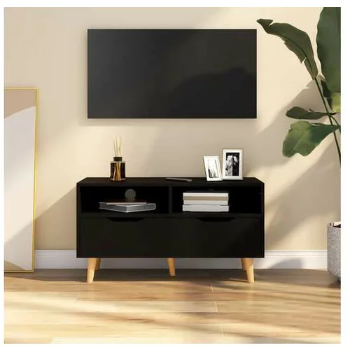  TV omarica črna 90x40x48,5 cm iverna plošča