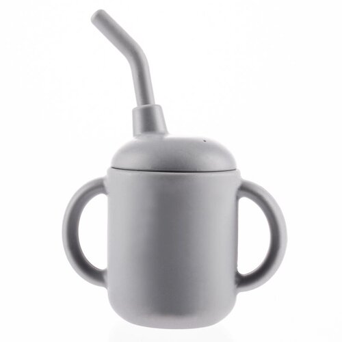 Zopa Silicone Mug skodelica 2 v 1 Dove Grey 1 kos Cene