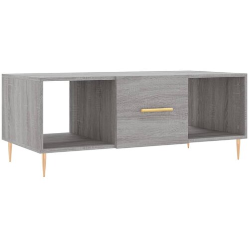 Maison Chic Klubska mizica - kavna mizica - Nizka mizica siva sonoma 102x50x40 cm inženirski les, (21753039) Slike
