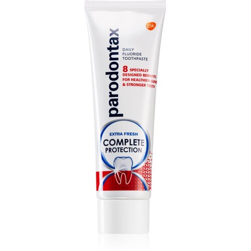 Parodontax Complete Protection Extra Fresh pasta za zube s fluoridom za zdrave zube i desni 75 ml Slike