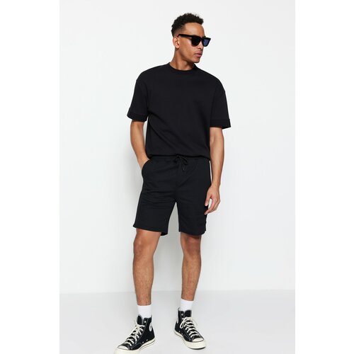 Trendyol Shorts - Black - Normal Waist Slike