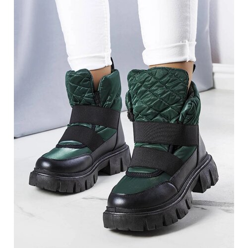 Gemre Green insulated slip-on snow boots Francisco Cene