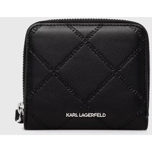 Karl Lagerfeld Denarnica ženski, črna barva