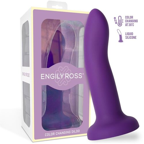 ENGILY ROSS Dildox Color Changing Liquid Silicone Dildo S 14cm Purple-Pink Slike