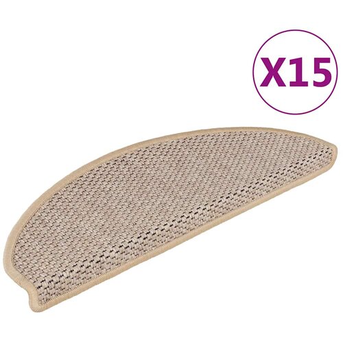 Samoljepljivi otirači za stepenice 15 kom 65x21x4 cm svjetlobež Cijene
