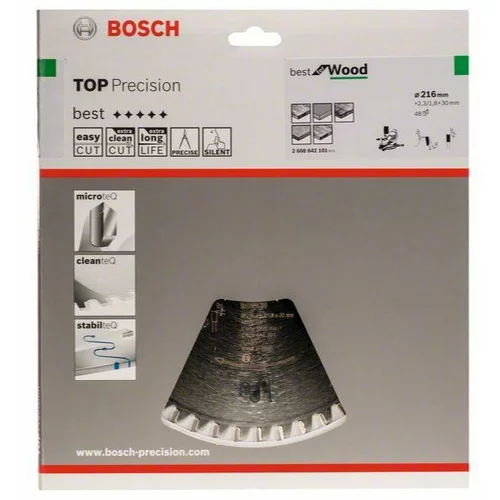 Bosch List kružne pile Top Precision Best for Drvo