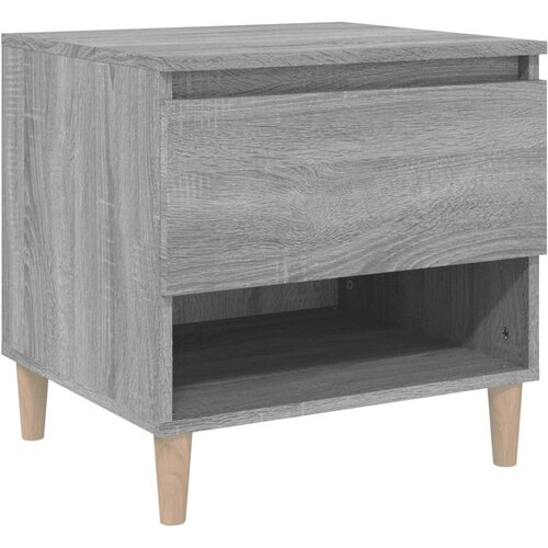 Maison Chic Nočna omarica - Nočna miza siva sonoma 50x46x50 cm inženirski les, (21686902) Slike
