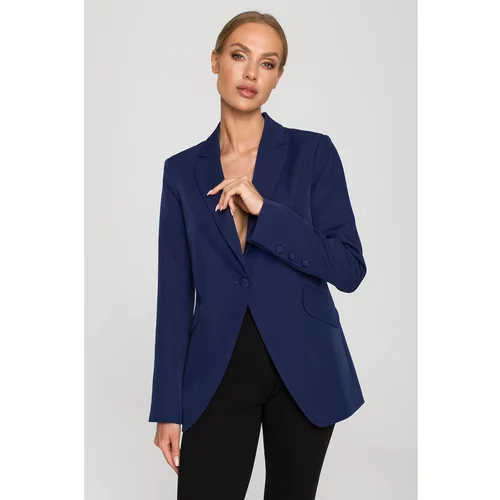 Made Of Emotion Woman's Jacket M701 Navy Blue