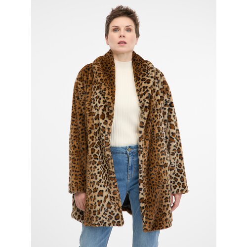 Orsay Light brown patterned women's coat - Women's Slike