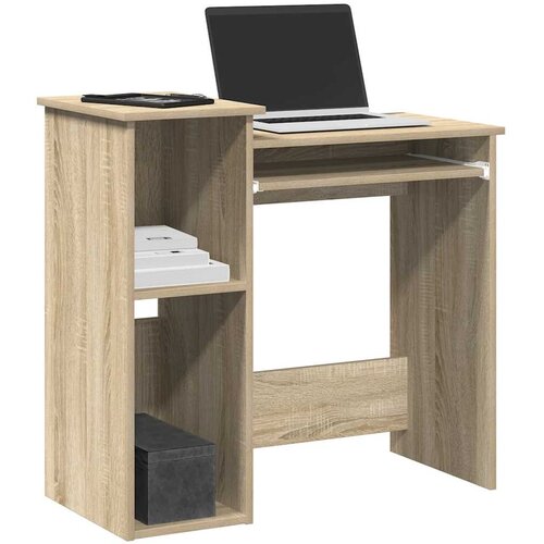vidaXL Miza s policami sonoma hrast 84x40x78 cm iverna plošča Cene