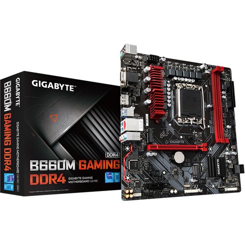 Gigabyte MB B660M Gaming DDR4, LGA1700, 2xDDR4, M.2, 4xSATA 6xUSB, HDMI, DP, mATX Cijene