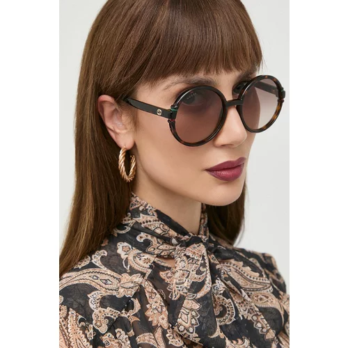 Gucci Sončna očala ženski, rjava barva