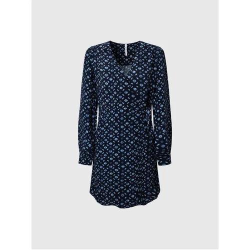 Pepe Jeans Dark blue ladies wrap dress - Women