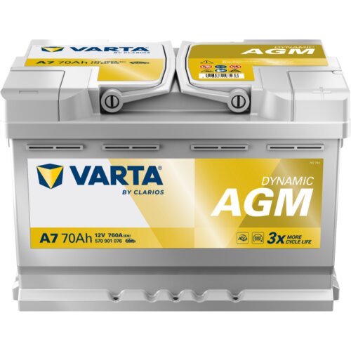 Varta Silver Dynamic AGM 12V 70Ah 760A (A7) Cijene