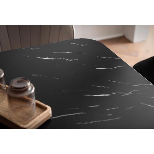 MID.YOU Jedilna Miza Marble, Videz Marmorja, 180x90cm Slike