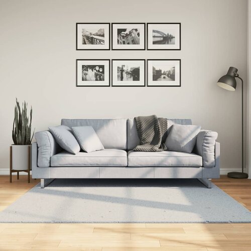  Tepih HUARTE kratkih vlakana mekani i perivi plavi 160x160 cm Cijene