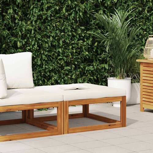  Tabure s krem bijelim jastukom od masivnog bagremovog drva Cijene